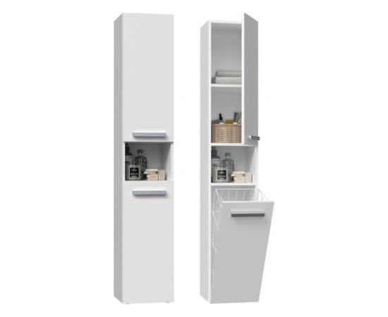 Top E Shop Bathroom cabinet NEL III 31x30x174 cm, matt white Новинки Для дома и сада 