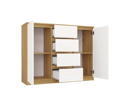 Top E Shop ARTISAN 2-DOOR 4-DRAWER CHEST OF DRAWERS/WHITE Новинки Для дома и сада 
