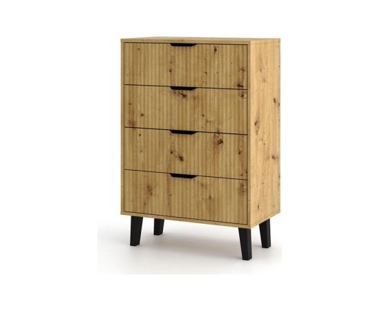 Top E Shop SCANDI 4S SLIM OAK ARTISAN CHEST OF DRAWERS Новинки Для дома и сада 