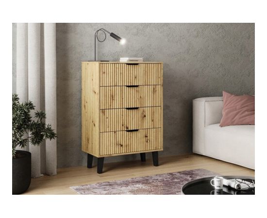 Top E Shop SCANDI 4S SLIM OAK ARTISAN CHEST OF DRAWERS Новинки Для дома и сада 