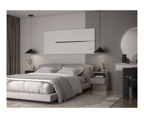 Top E Shop MALWA M1 CLAY COLOUR BEDSIDE TABLE Naktsskapīši