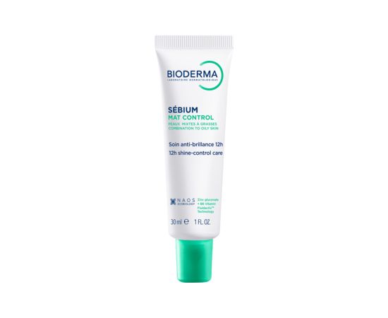 Bioderma Sébium Mat Control 12h Shine-Control Care Cream - Zmatňující hydratační krém pro mastnou a smíšenou pleť 30ml Ķermeņa kosmētika