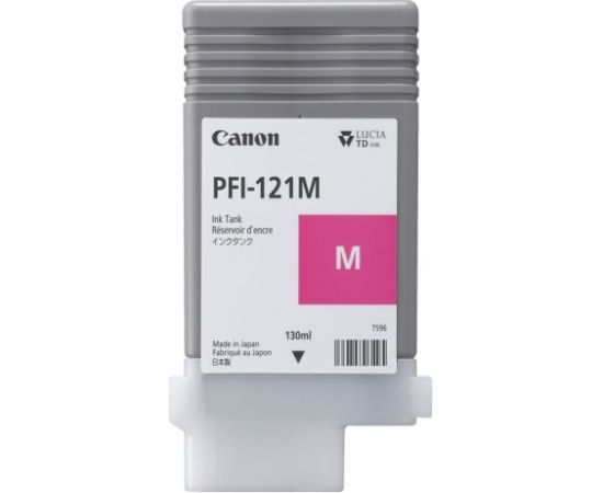 Canon PFI-121M (6267C001) Ink Cartridge, Magenta Lāzerprinteru izejmateriāli