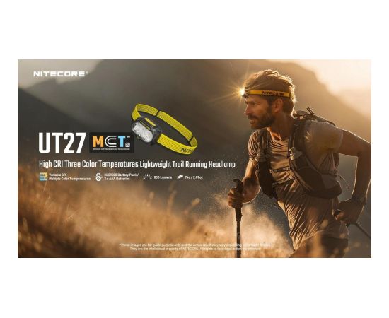 HEADLAMP UT SERIES 800LUMENS/UT27 MCT NITECORE Фонари