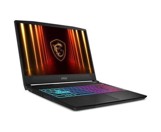 Notebook MSI Katana 15 HX B14WEK CPU Intel® CoreT i7 i7-14650HX 15.6 " 1920 x 1080 pixels RAM 16 GB DDR5-SDRAM SSD 1000 GB Discrete graphics NVIDIA GeForce RTX 5050 8 GB On-board graphics Yes Numeric keypad Yes OS installed Windows 11 Home Colour Black We Portatīvie datori