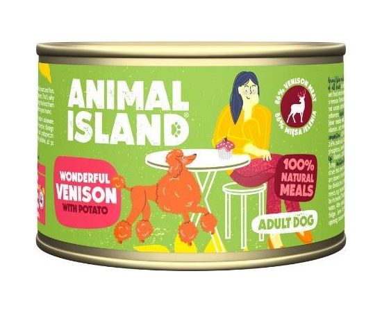 Animal Island Animal Island Jeleń z Ziemniakami karma pies 410g Suņu barība