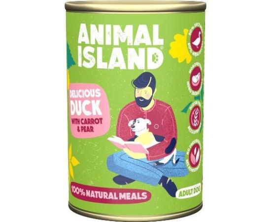 Animal Island Animal Island Kaczka z Prosem i Marchwią pies 400g Suņu barība
