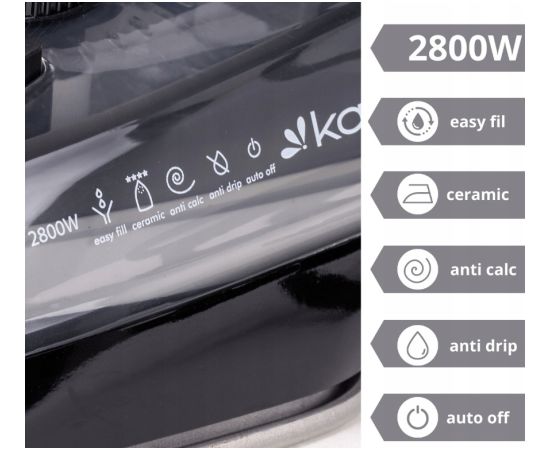 Gludeklis, 2800W, melns, 350ml, 6711, KAMILLE Gludekļi un sistēmas