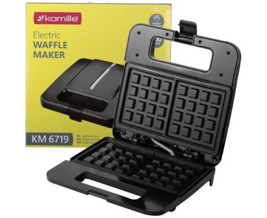 Вафельница на 2 вафли, 21,5 × 12,5 см, Kamille, 6719 Тостеры для сэндвичей