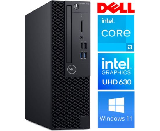 DELL 3070 SFF i3-9100 32GB 512SSD M.2 NVME WIN11Pro Atjaunoti personālie datori