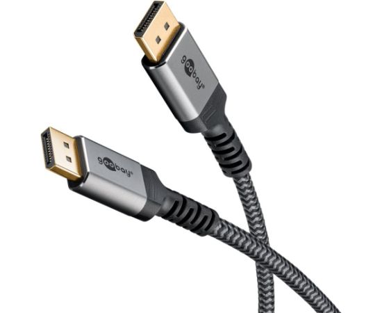 Goobay DisplayPort Cable 2.0/2.1, 80 Gbit/s 75686 DisplayPort to  DisplayPort Data USB kabeļi