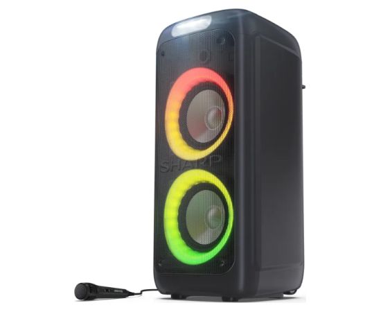 Sharp PS-949 Party Speaker with Built-in Battery Sharp Party Speaker PS-949 XParty Street Beat 132 W Waterproof Bluetooth Black Portable Wireless connection Беспроводные колонки