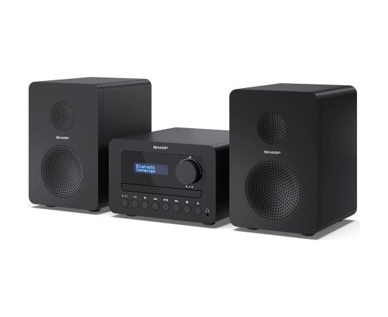Sharp XL-B520D(BK) Tokyo Hi-Fi Micro System 2.0, FM/DAB/DAB+/USB, CD, Bluetooth 5.0, Aux-in, Black Sharp Tokyo Hi-Fi Micro System 2.0 XL-B520D(BK) Yes Bluetooth Black Bezvadu skaļruņi