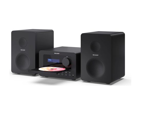 Sharp XL-B520D(BK) Tokyo Hi-Fi Micro System 2.0, FM/DAB/DAB+/USB, CD, Bluetooth 5.0, Aux-in, Black Sharp Tokyo Hi-Fi Micro System 2.0 XL-B520D(BK) Yes Bluetooth Black Bezvadu skaļruņi