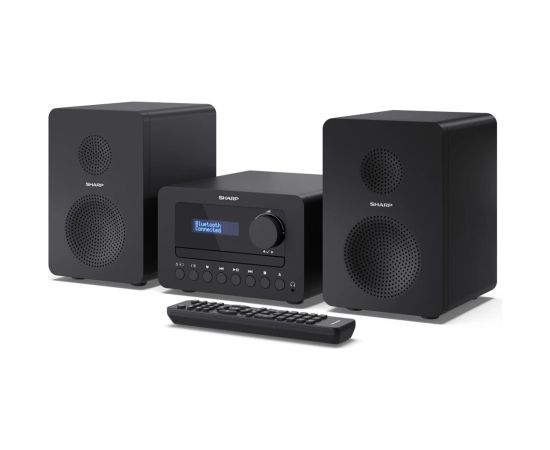 Sharp XL-B520D(BK) Tokyo Hi-Fi Micro System 2.0, FM/DAB/DAB+/USB, CD, Bluetooth 5.0, Aux-in, Black Sharp Tokyo Hi-Fi Micro System 2.0 XL-B520D(BK) Yes Bluetooth Black Bezvadu skaļruņi