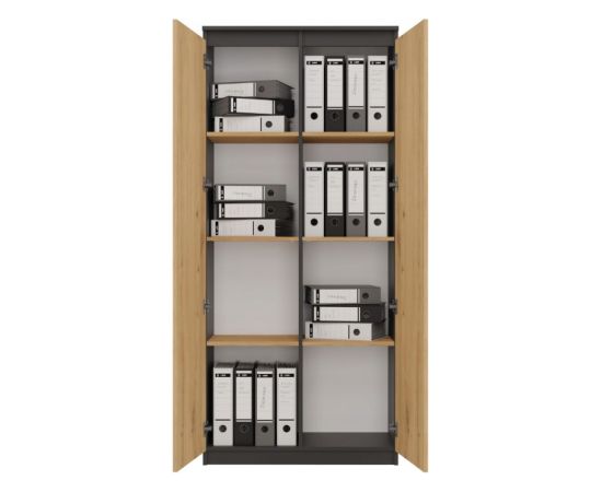 Top E Shop RS-80 HEMN OFFICE SHELVING UNIT, ANTHRACITE/ARTISAN OAK Новинки Для дома и сада 