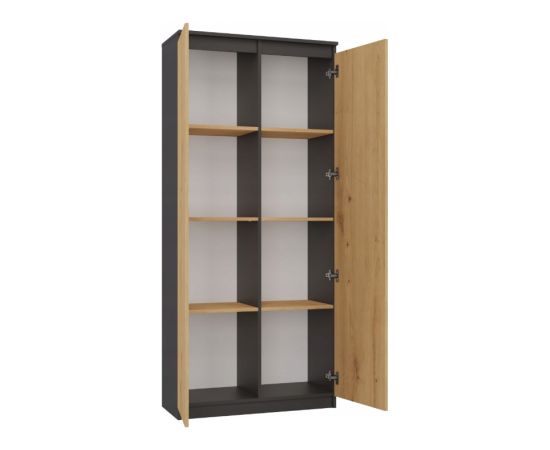 Top E Shop RS-80 HEMN OFFICE SHELVING UNIT, ANTHRACITE/ARTISAN OAK Новинки Для дома и сада 