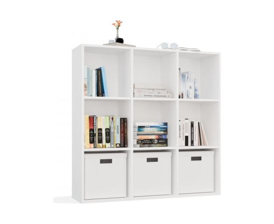 Top E Shop MALAX 3x3 H WHITE SHELVING UNIT Jaunumi -Dārzam