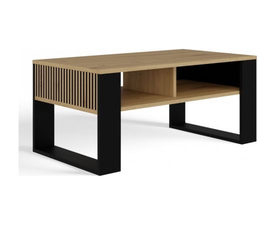 Top E Shop MODERN 2P SLIM ARTISAN COFFEE TABLE WITH BLACK LEGS Jaunumi -Dārzam
