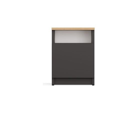 Top E Shop GALAX 30/1D BEDSIDE TABLE, ANTHRACITE/ARTISAN Прикроватные тумбочки