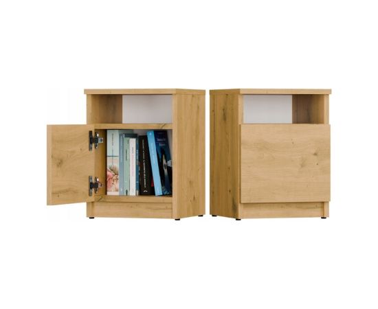 Top E Shop GALAX 30/1D ARTISAN BEDSIDE TABLE Naktsskapīši