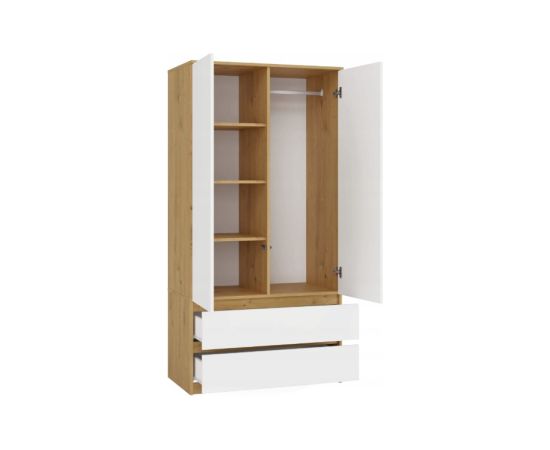 Top E Shop MALWA SS-90 wardrobe, artisan oak/white Шкафы