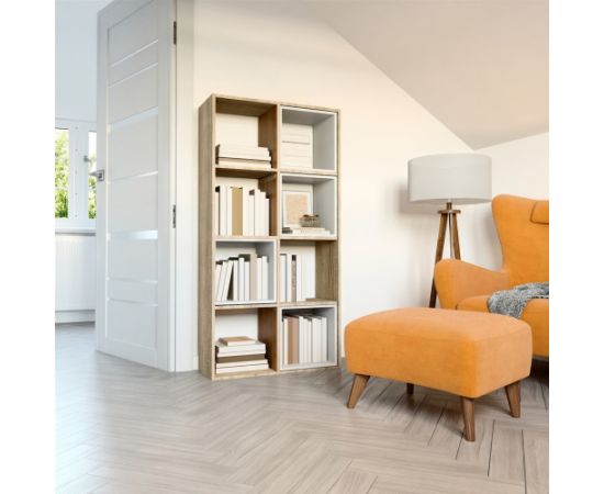 Top E Shop Topeshop MALAX 2X4 SONOMA living room bookcase Новинки Для дома и сада 