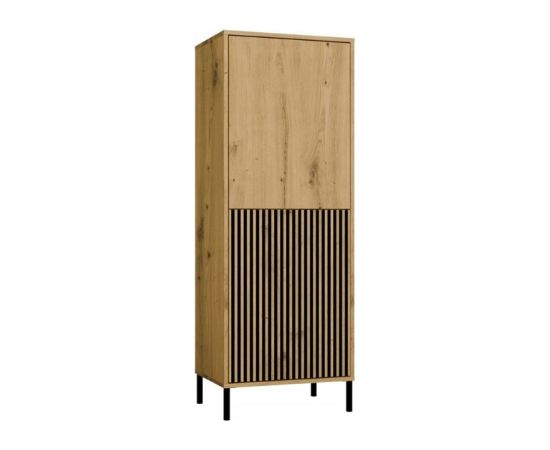 Top E Shop KAMARO 2DK SLIM/GŁ OAK ARTISAN DISPLAY CABINET Новинки Для дома и сада 