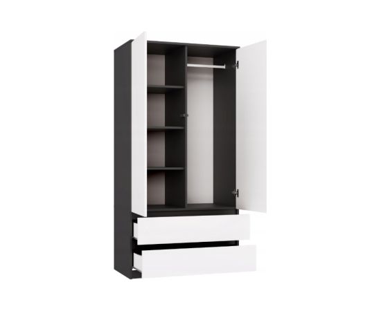Top E Shop MALWA SS-90 wardrobe, anthracite/white Шкафы