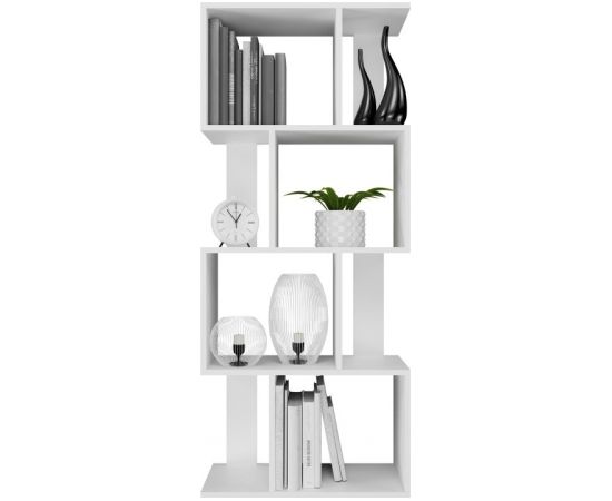 Top E Shop Bookcase FIESTA 4P 59.5x30x140 cm, white Новинки Для дома и сада 