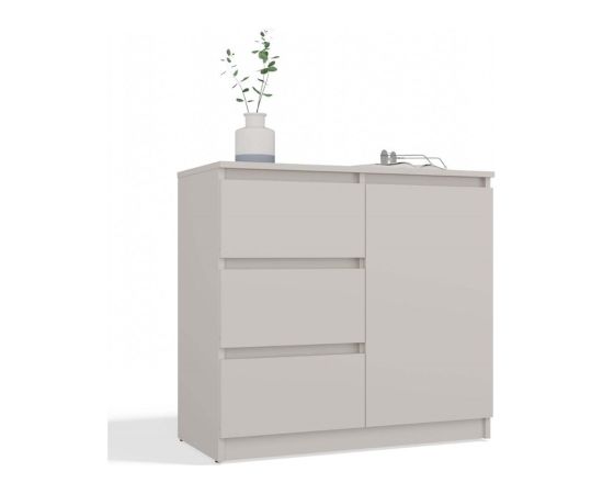 Top E Shop CHEST OF DRAWERS 1 DOOR 3 DRAWERS COLOUR CASHMERE Новинки Для дома и сада 