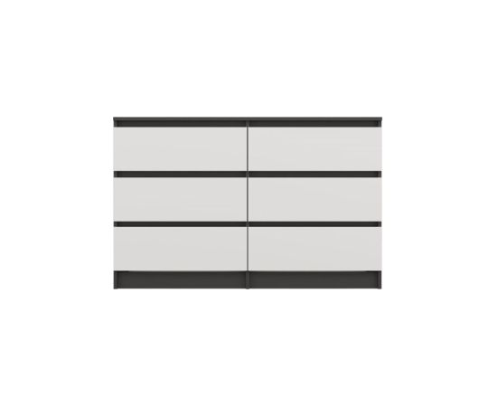 Top E Shop M6 MALWA CHEST OF DRAWERS 120 CM 6 DRAWERS ANTHRACITE/WHITE Новинки Для дома и сада 