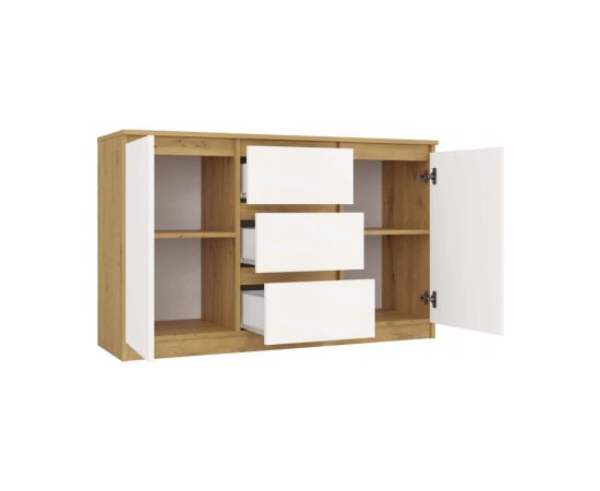 Top E Shop ARTISAN 2-DOOR 3-DRAWER CHEST OF DRAWERS/WHITE Новинки Для дома и сада 