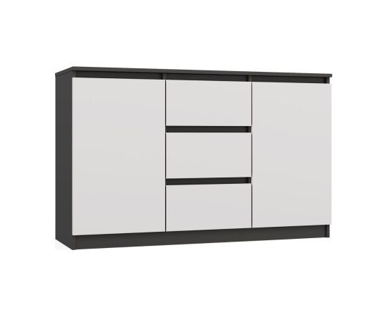 Top E Shop CHEST OF DRAWERS 2 DOORS 3 DRAWERS ANTHRACITE/WHITE Новинки Для дома и сада 