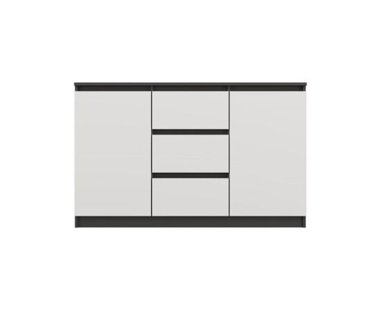 Top E Shop CHEST OF DRAWERS 2 DOORS 3 DRAWERS ANTHRACITE/WHITE Новинки Для дома и сада 