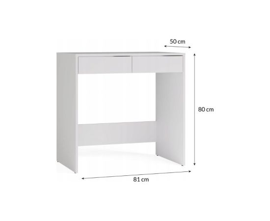 Top E Shop MARINA 2S Desk, White Jaunumi -Dārzam