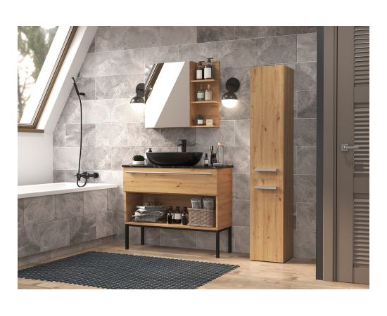 Top E Shop Topeshop NEL II ARTISAN bathroom storage cabinet Oak Новинки Для дома и сада 