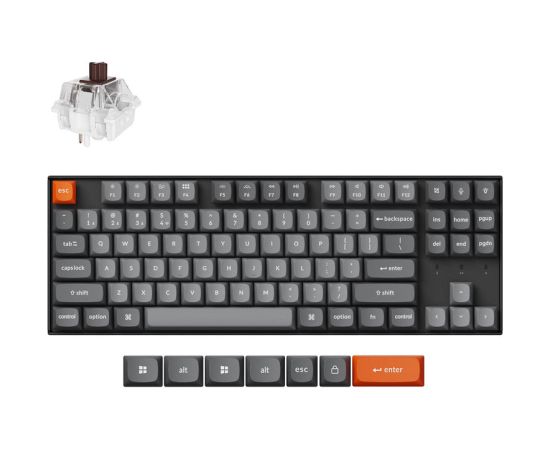 KEYCHRON K8 Max - US Layout - Super Brown Tactile - Black Wireless Keyboard / K8M-H3 Клавиатуры