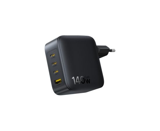 Baseus Sienas ātrais lādētājs EnerFill FH11 140W USB-A + 3xUSB-C QC PD3.1, melns Зарядные устройства