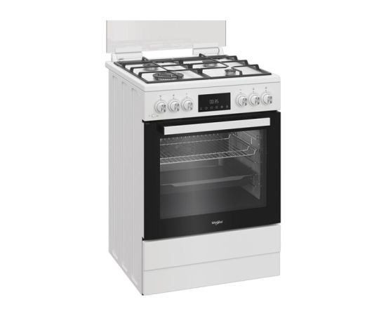Whirlpool W6G8LMSWW gāzes plīts 60cm Balta Gāzes Plītis