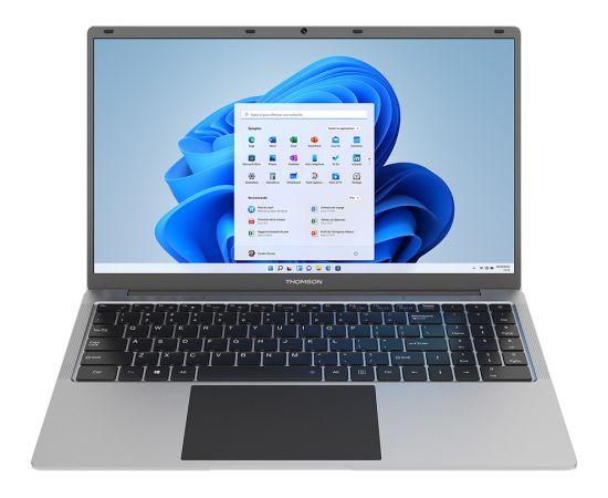 THOMSON laptop Neo N15, 15,6-inch, Intel Celeron N4020/1920x1080 FHD TN, 8GB RAM DDR4, 256Gb SSD, Wifi AC, BT, 1MP Webcam, TypeC data, 8000 mAh 7.6V, Windows 11S, Keyboard QWERTY US, Silver Portatīvie datori