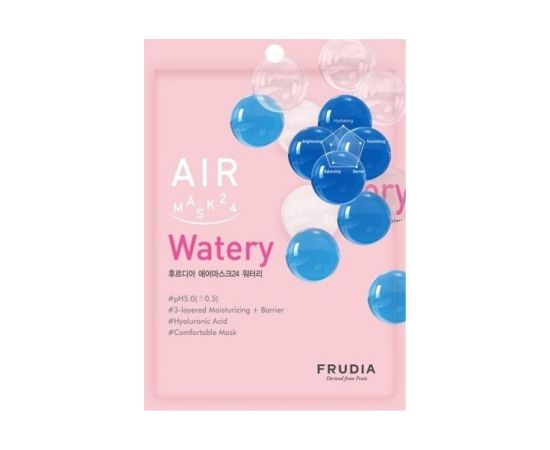 Frudia, Air 24 Watery, Moisturising, Sheet Mask, For Face, 25 ml Sejas kopšana