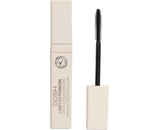 Gosh, Lash Extension, Lengthening, Mascara, 001, Black, 7 ml Dekoratīvā kosmētika