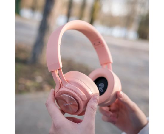 Tellur Feel Bluetooth Over-Ear Headphones Pink Austiņas