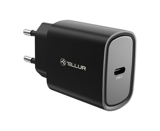 Tellur 20W USB-C PD wall charger black Зарядные устройства