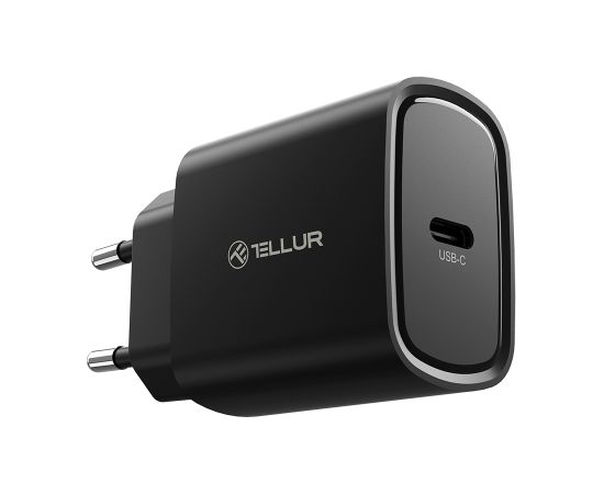 Tellur 20W USB-C PD wall charger black Зарядные устройства