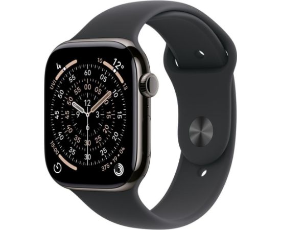 Smartwatch Apple Watch 11 GPS + Cellular 46mm Slate Titanium Sport Band S/M black (MFD14MP/A) Новинки Компьютерная техника