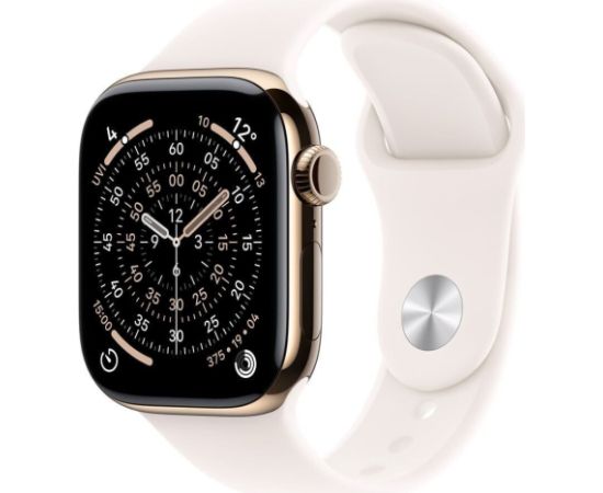 Smartwatch Apple Watch 11 GPS + Cellular 46mm Gold Titanium Sport Band M/L rose (MFD64MP/A) Новинки Компьютерная техника