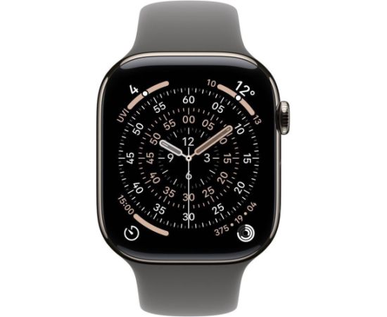 Smartwatch Apple Watch 11 GPS + Cellular 42mm Natural Titanium Sport Band M/L   (MF8N4ZR/A) Smart-Watch Pulksteņi