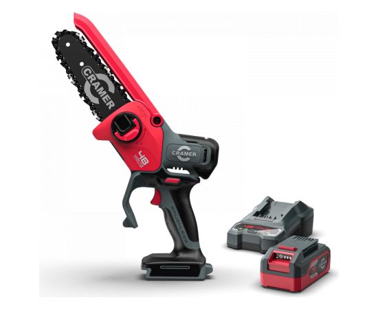 48V Mini-Chainsaw with Oiler Kit (incl. 1x 2Ah, Single Slot Charger, Soft Bag), Cramer Пилы